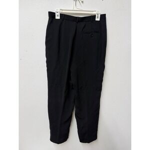 Lauren Ralph Lauren Womens Black Pleated Dress Pants Size 12 Made in USA Slacks‎